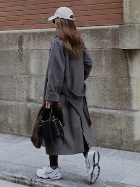 「madder vintage」｜「アイテム（帽子）」を使った、Akaneさん（レディース・163cm）の冬コーディネート