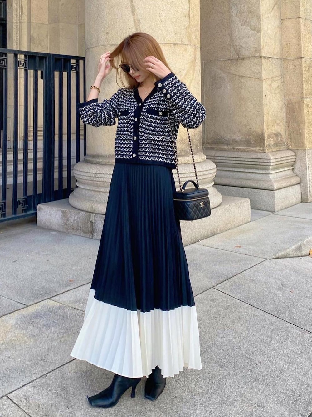 Mila Owen（ミラオーウェン）の「スクエアストレッチブーツ（ブーツ