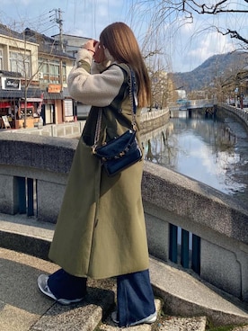 「madder vintage」｜「アイテム（ジャケット/アウター）」を使った、Akaneさん（レディース・163cm）の冬コーディネート