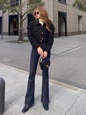 「madder vintage」｜「アイテム（ジャケット/アウター）」を使った、Akaneさん（レディース・163cm）の冬コーディネート