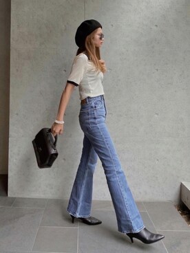 「madder vintage」｜「アイテム（ハンチング/ベレー帽）」を使った、Akaneさん（レディース・163cm）の夏コーディネート