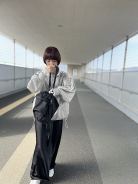 「LEPSIM（レプシィム）のアイテム（ブルゾン）」を使った、chiiさん（レディース・156cm）の春コーディネート
