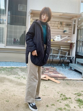 「SUGAR BISKET（シュガービスケット）のアイテム（その他アウター）」を使った、chiiさん（レディース・156cm）の冬コーディネート