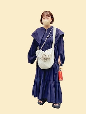 「URBAN RESEARCH（アーバンリサーチ）のアイテム（ワンピース）」を使った、ｱﾘﾝｺさん（レディース・152cm）の春コーディネート