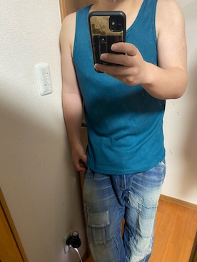 「Jih Nunc（ジーヌンク）のアイテム」を使った、flocon de neige(ZOZOブランド化2021プロフ応援お願いします）さん（メンズ・177cm）の夏コーディネート