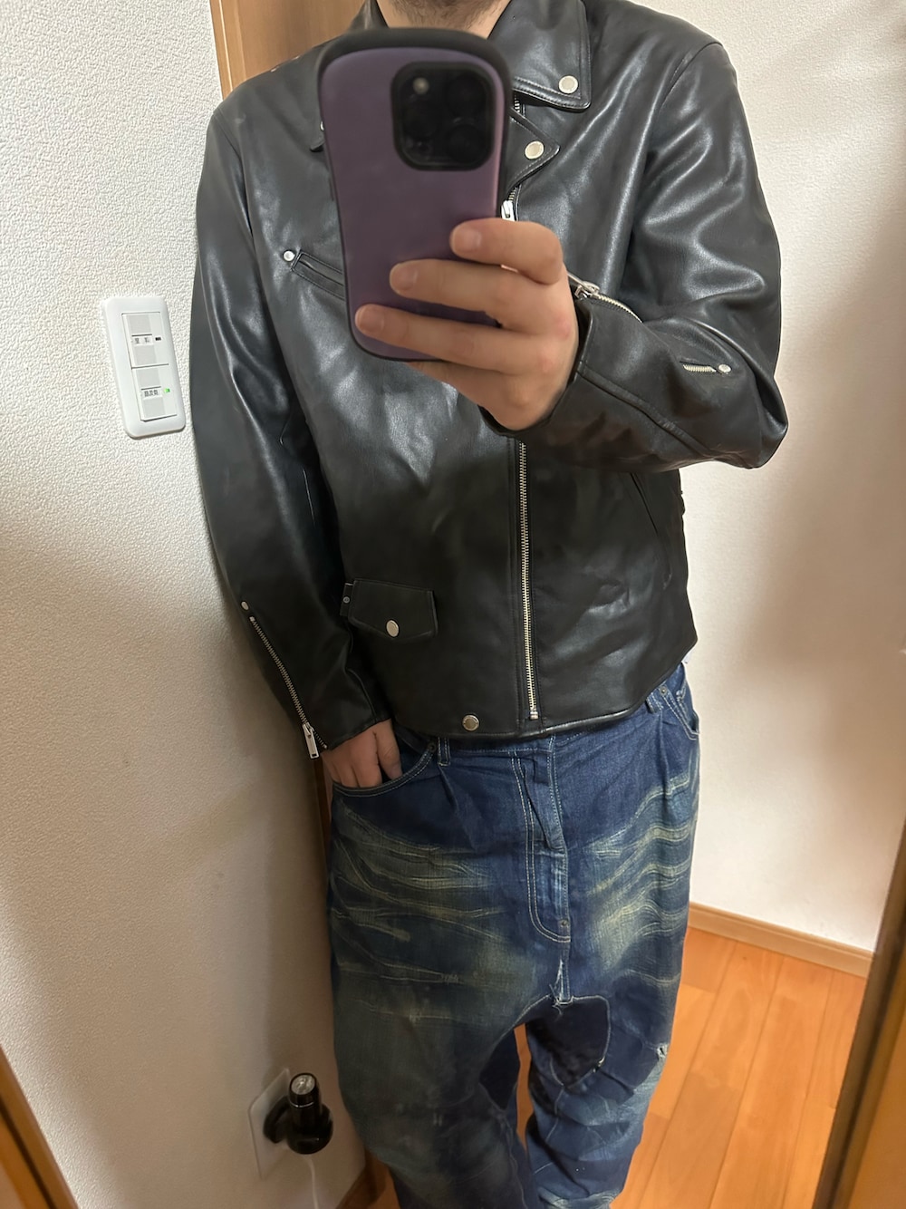 グラム/ギルバートサルエルデニム/バギーシルエット/グランジ/定価25190円 glamb（グラム）の「Gilbert sarrouel denim（デニムパンツ