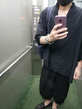 「TAKAHIROMIYASHITATheSoloIst.（タカヒロミヤシタザソロイスト）のアイテム（シャツ/ブラウス）」を使った、ダッフルコートさん（メンズ・168cm）の夏コーディネート