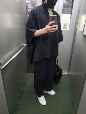 「TAKAHIROMIYASHITATheSoloIst.（タカヒロミヤシタザソロイスト）のアイテム（トップス）」を使った、ダッフルコートさん（メンズ・168cm）の秋コーディネート