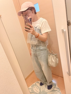「バレルレッグジーンズ」｜ユズルさん（レディース・151cm）の夏コーディネート