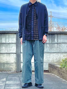 「PUBLIC TOKYO（パブリックトウキョウ）のアイテム（シューズ）」を使った、みやぽよさん（メンズ・175cm）の冬コーディネート