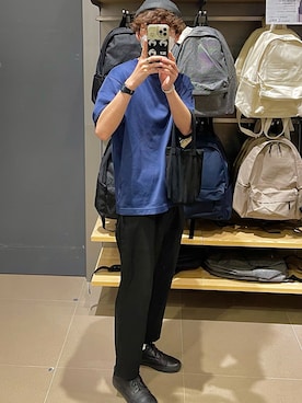 「PUBLIC TOKYO（パブリックトウキョウ）のアイテム（シューズ）」を使った、みやぽよさん（メンズ・175cm）の秋コーディネート