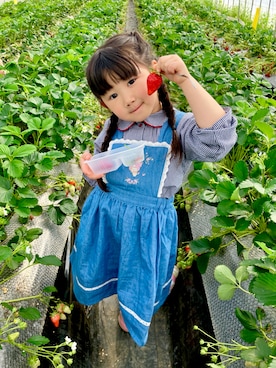 「アイテム（ワンピース/ドレス）」を使った、megmeg29さん（キッズ・110cm）の夏コーディネート