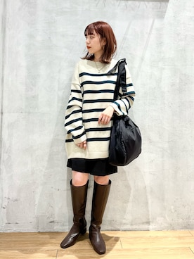 hinanoさん（レディース・155cm）の冬コーディネート