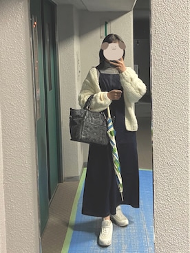 「Desigual（デシグアル）のアイテム（バッグ）」を使った、みさん（レディース・164cm）の冬コーディネート