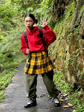 「WEAR」｜yukaさん（レディース・153cm）の秋コーディネート