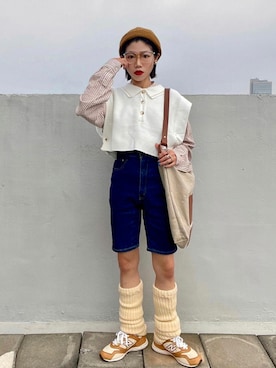 「アイテム（その他トップス）」を使った、yukaさん（レディース・153cm・20代）の冬コーディネート