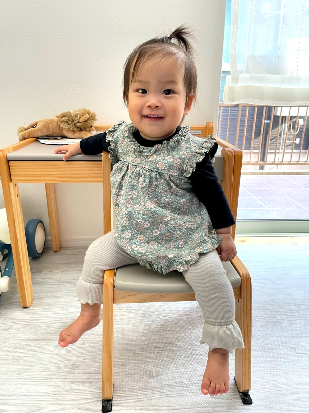 「春夏コーデ、赤ちゃん、1歳、キッズファッション」｜「carinaのアイテム（その他、その他）」を使った、DAIYA⭐︎REMIさん（キッズ・110cm）の秋コーディネートの1枚目の写真