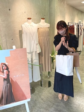 「WEARyouthコーデ」｜「アイテム（シャツワンピース）」を使った、み。さん（レディース・153cm）の夏コーディネート