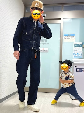 「アイテム（デニムジャケット）」を使った、バウさん（メンズ・172cm・30代）の秋コーディネート