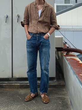 「STEVE MONO（スティーブモノ）のアイテム」を使った、二軒茶屋さん（メンズ・178cm）の夏コーディネート