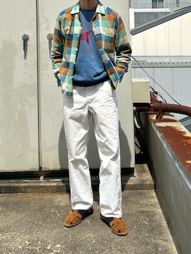 「STEVE MONO（スティーブモノ）のアイテム」を使った、二軒茶屋さん（メンズ・178cm）の春コーディネート