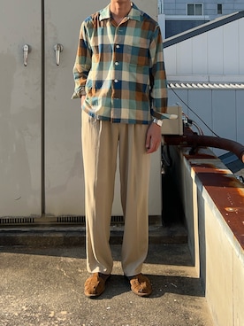 「STEVE MONO（スティーブモノ）のアイテム」を使った、二軒茶屋さん（メンズ・178cm）の夏コーディネート