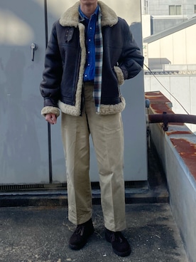 二軒茶屋さん（メンズ・178cm）の冬コーディネート