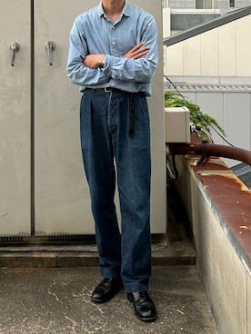 「A VONTADE（アボンタージ）のアイテム」を使った、二軒茶屋さん（メンズ・178cm）の春コーディネート
