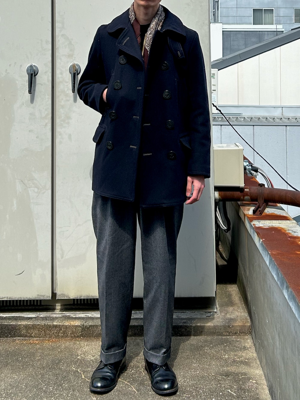 PHIGVEL MAKERS Co. / フィグベル P-COAT 2 フィグベル ピーコート （二軒茶屋｜PHIGVELのピーコートを使っ