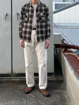 「PENDLETON（ペンドルトン）のアイテム」を使った、二軒茶屋さん（メンズ・178cm）の春コーディネート