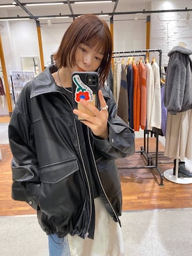 「アイテム（ブルゾン）」を使った、mayaさん（レディース・156cm・30代）の秋コーディネート