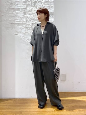 「LEPSIM（レプシィム）のアイテム（シャツ/ブラウス）」を使った、mayaさん（レディース・156cm）の秋コーディネート