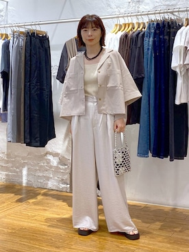 「LEPSIM（レプシィム）のアイテム」を使った、mayaさん（レディース・156cm）の夏コーディネート