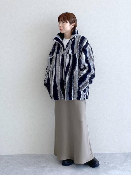 セール】ファーボアMIXブルゾン 132446（ブルゾン）｜LEPSIM