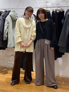 「LEPSIM」｜mayaさん（レディース・156cm）の冬コーディネート