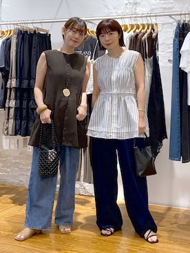 「LEPSIM」｜「アイテム（チュニック）」を使った、mayaさん（レディース・156cm）の夏コーディネート