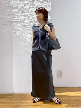 「アイテム（ショルダーバッグ）」を使った、mayaさん（レディース・156cm・30代）の夏コーディネート