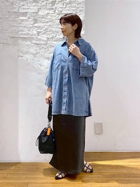 「アイテム（タンクトップ）」を使った、mayaさん（レディース・156cm・40代）の夏コーディネート