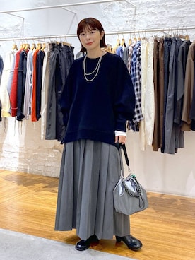 「アイテム（スウェット）」を使った、mayaさん（レディース・156cm・40代）の秋コーディネート