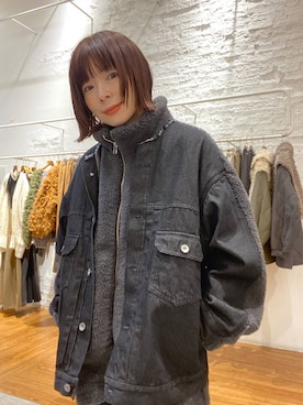 「アイテム（デニムジャケット）」を使った、mayaさん（レディース・156cm・40代）の秋コーディネート