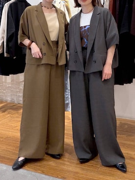 「LEPSIM（レプシィム）のソフトクッションパンプス　638849（パンプス、ブラック系）」を使った、mayaさん（レディース・158cm）の春コーディネート
