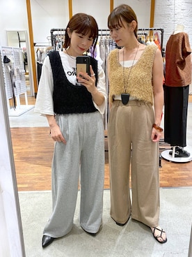 「アイテム（スウェットパンツ）」を使った、mayaさん（レディース・156cm・40代）の夏コーディネート
