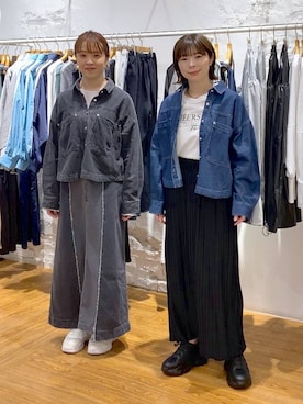 「アイテム（スカート）」を使った、mayaさん（レディース・158cm）の春コーディネート