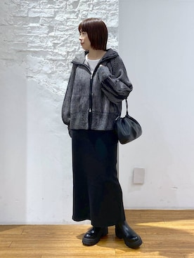 「アイテム（スカート）」を使った、mayaさん（レディース・156cm・40代）の秋コーディネート