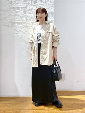 「アイテム（スカート）」を使った、mayaさん（レディース・156cm・30代）の秋コーディネート