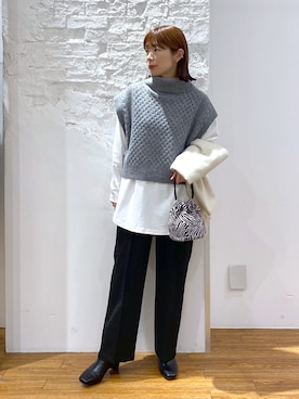 「ハタラクパンツ」｜mayaさん（レディース・158cm）の冬コーディネート