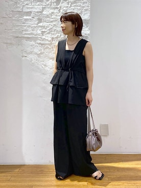 「アイテム（つなぎ/オールインワン）」を使った、mayaさん（レディース・156cm・30代）の夏コーディネート