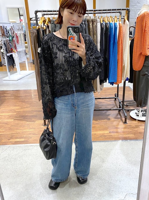 レフレムパンツ REFLEM/レフレム』サスペンダー付きフレアデニムパンツ（デニム