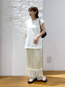 「アイテム（ネックレス）」を使った、mayaさん（レディース・158cm・30代）の夏コーディネート