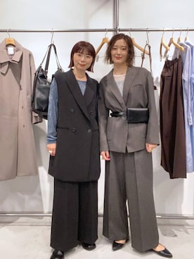 「アイテム（その他アウター）」を使った、mayaさん（レディース・156cm・40代）の秋コーディネート